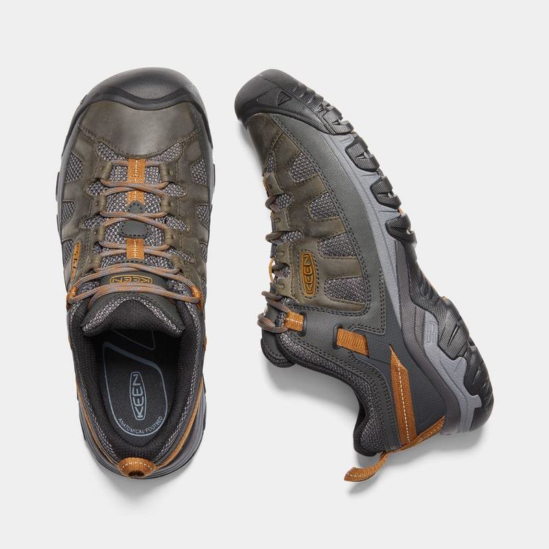 Zapatos Trekking Keen Targhee Vent Para Hombre Marrom Oscuro/Grises - Zapatos Keen Mexico (945137-NX